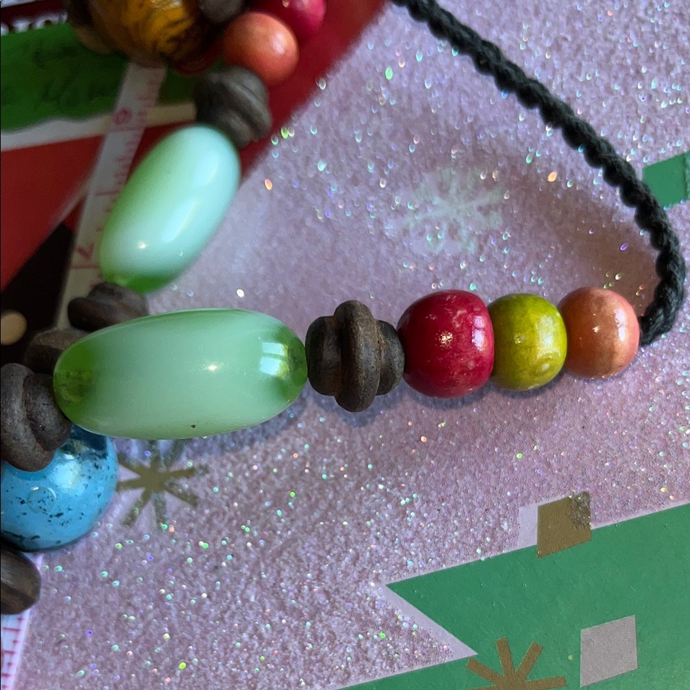 Handmade in Africa Colorful Wooden Necklace - Picture 14 of 15